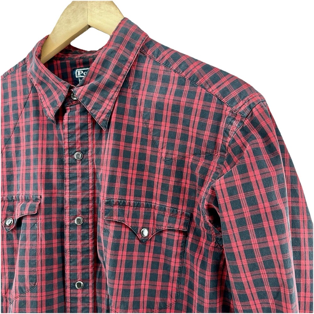 Polo by Ralph Lauren Red and Black Plaid Button-Down Shirt